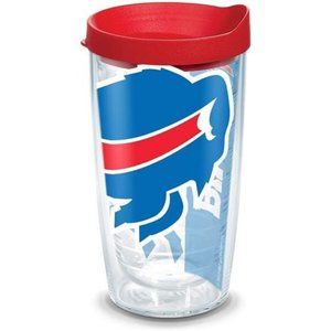 NFL Buffalo Bills Wrap and Red Lid 16oz, Clear